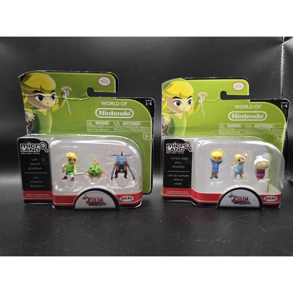 World of Nintendo Zelda Micro Land Link Outset Link Figure Set 2015 Jakks